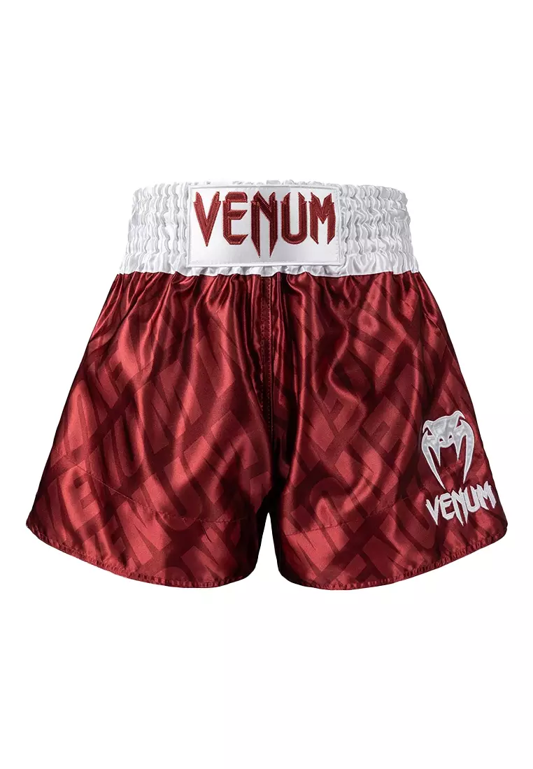 Venum Contender XT Muay Thai Shorts – Cherry Red/White