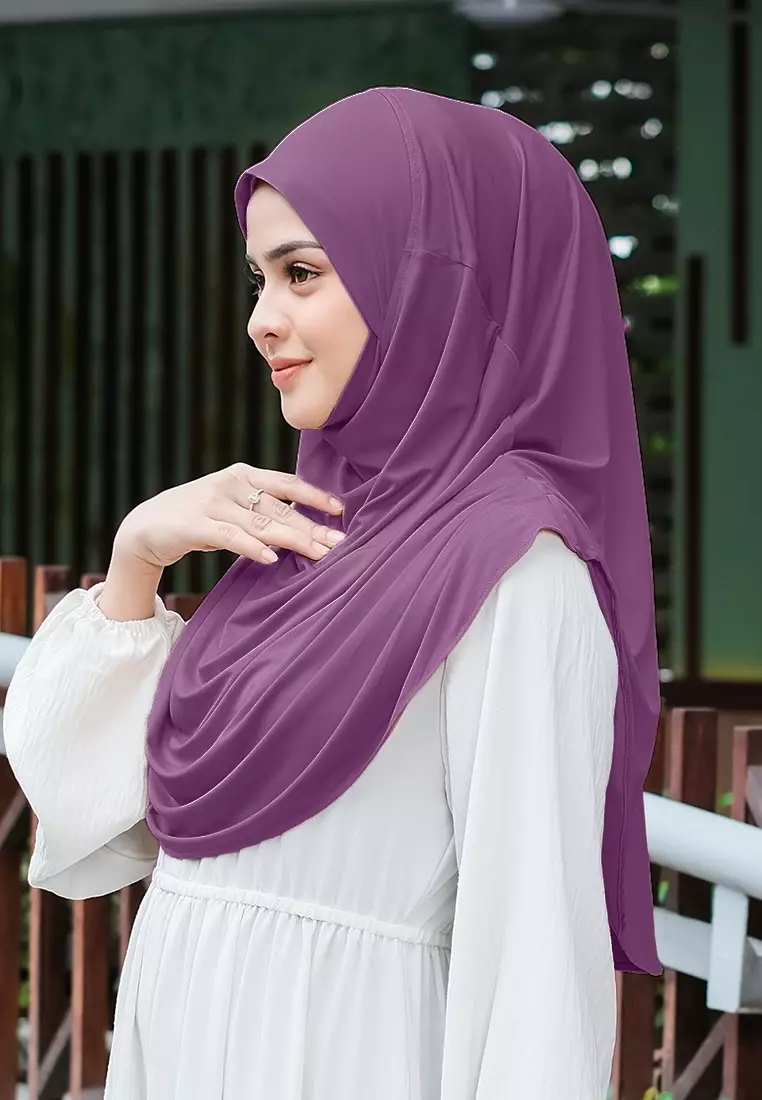 HIJAB INSTAN FATHIA - DARK PURPLE
