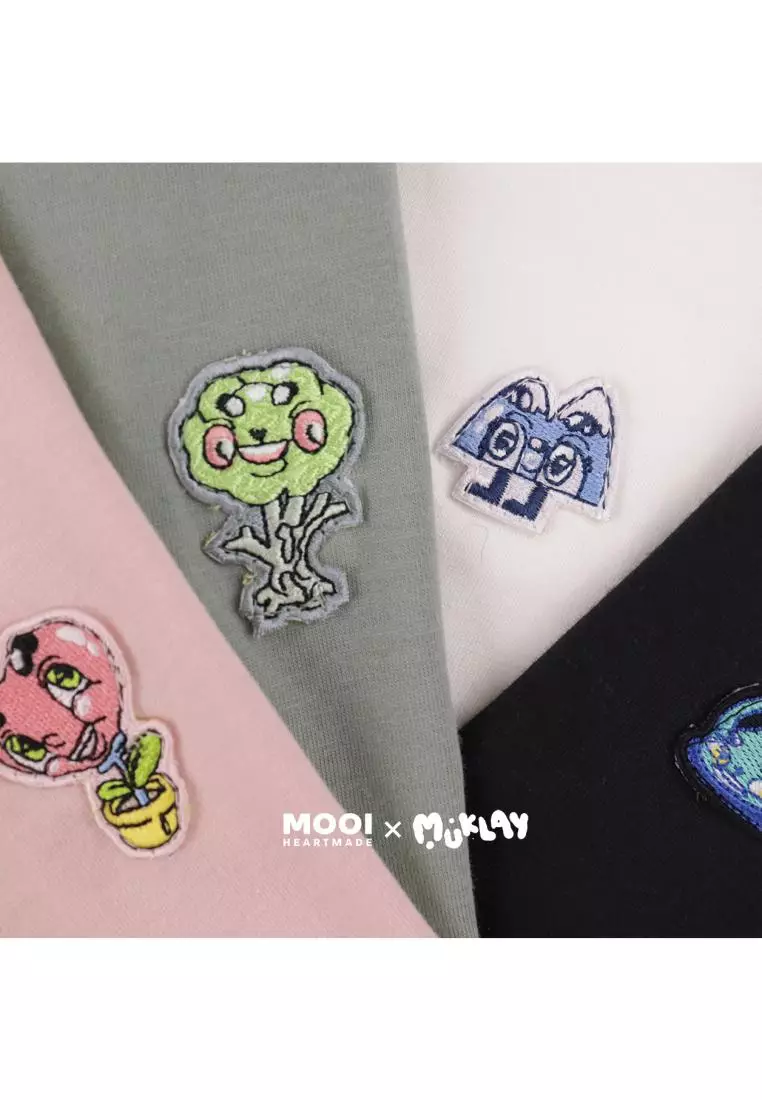 Mooi X Muklay Kaos Dewasa Unisex T-Shirt Basic Adult - Pink