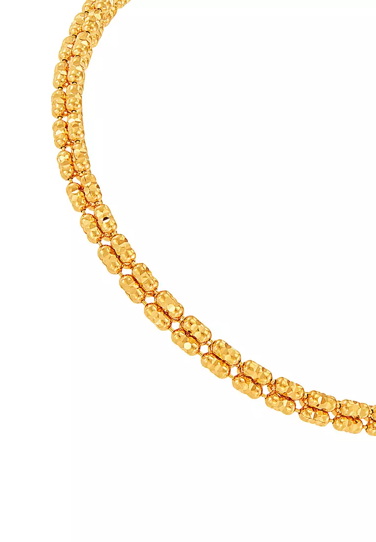 HABIB GRANITA | Oro Italia 916 Yellow Gold Bracelet GW51991125(3Y) (22K Gold)