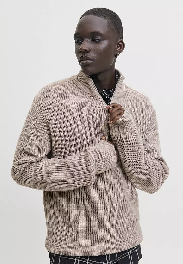 Half Zip Knit Sweater