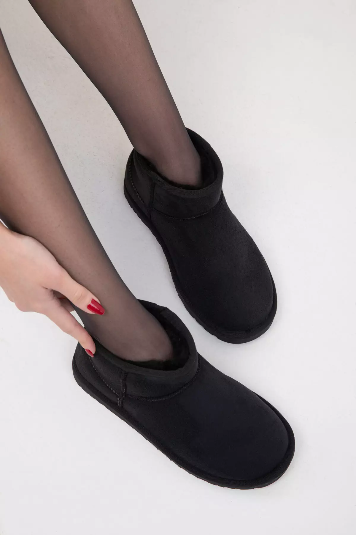 Black Suede Women's Boots & Booties 20024