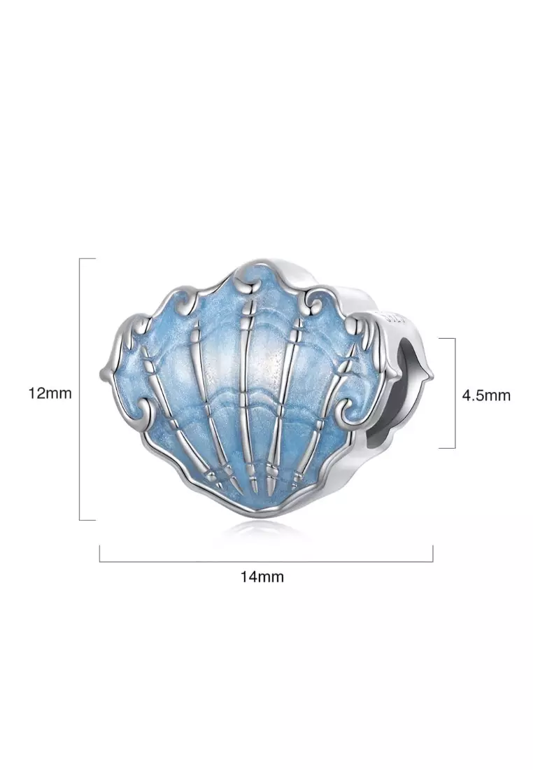 Buy 925 Signature Solid Silver Azure Seashell Charm 2026 Online ...