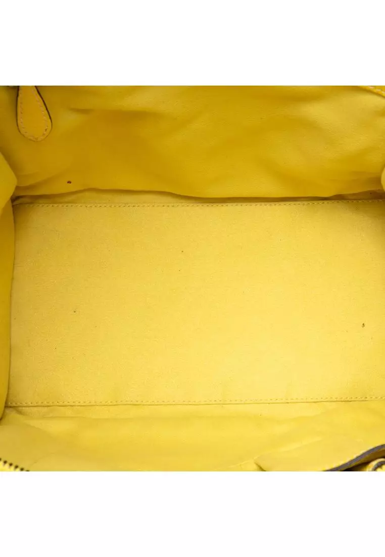 Pre-Loved Celine Mini Drummed Calfskin Luggage Tote