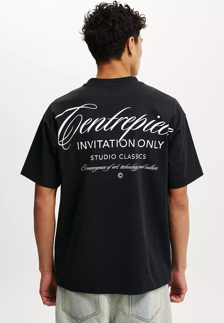 Buy Cotton On Box Fit Text T-Shirt 2025 Online ZALORA Philippines