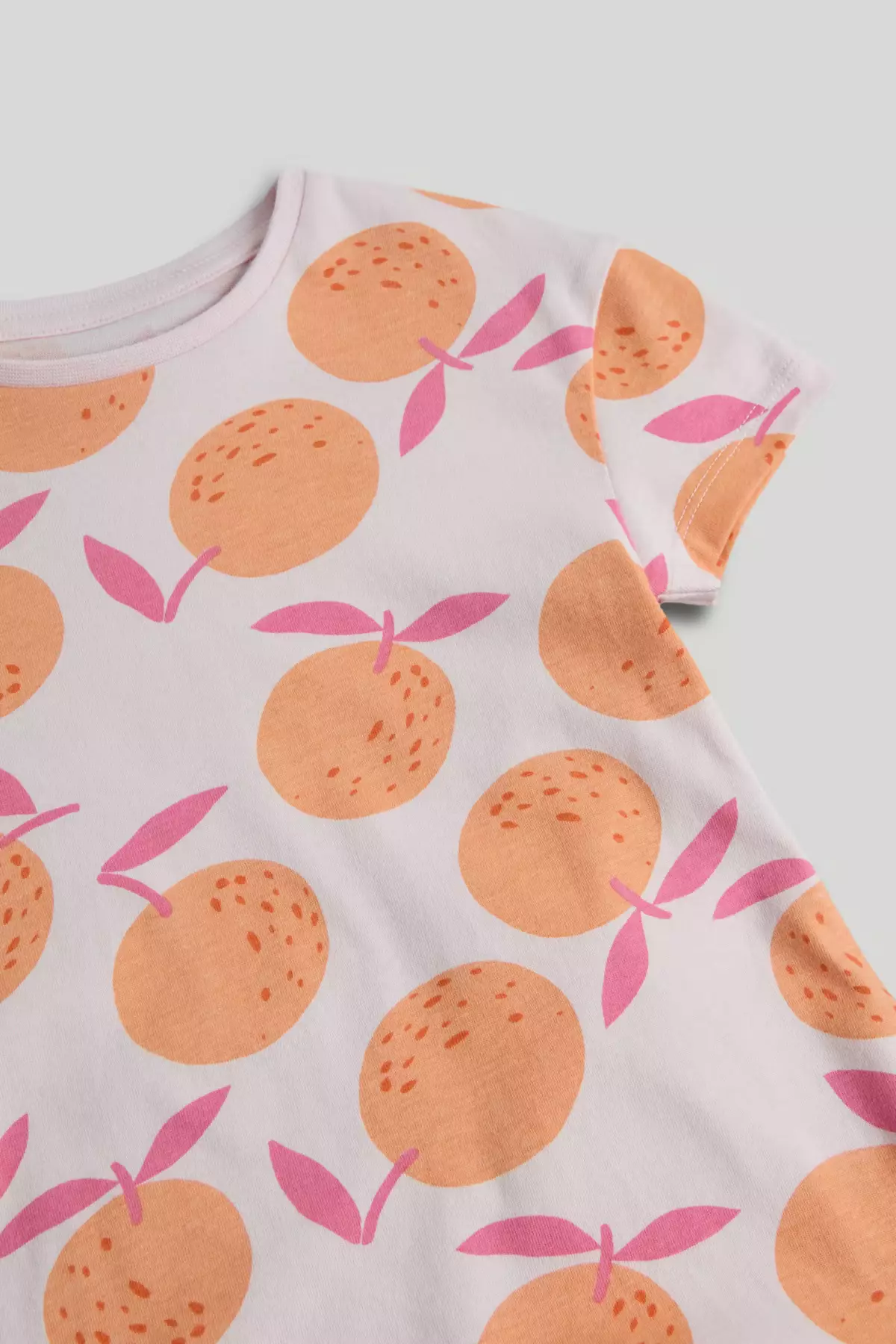 Mothercare Pink Oranges Jersey Dress - Gaun Anak Perempuan (Multi)