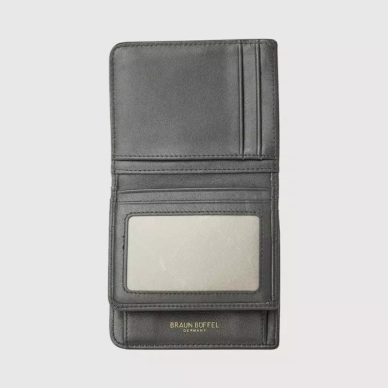 BRAUN BUFFEL NANA 2 FOLD CENTRE FLAP SMALL WALLET WITH COIN COMPARTMENT