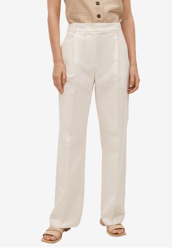 Mango white trousers Clearance