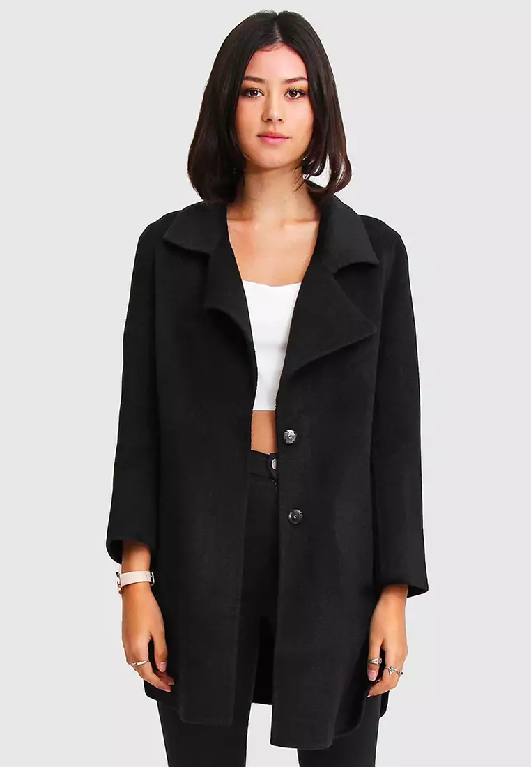 Buy Belle Bloom Ex-Boyfriend Wool Blend Oversized Coat 2025