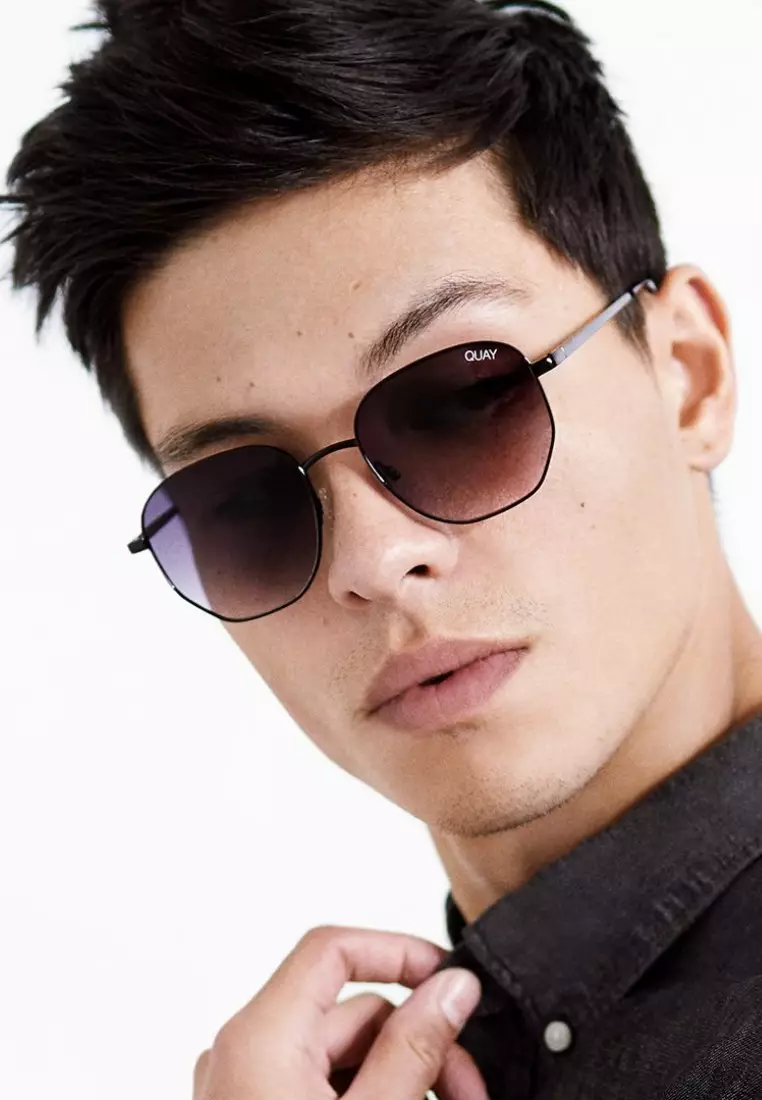 Big Time Sunglasses - Black/Smoke Polarized