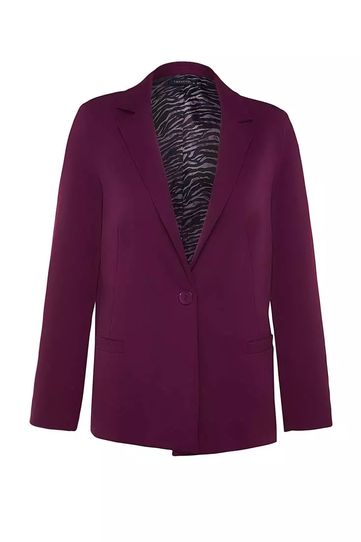 Lining Detailed Blazer Jacket