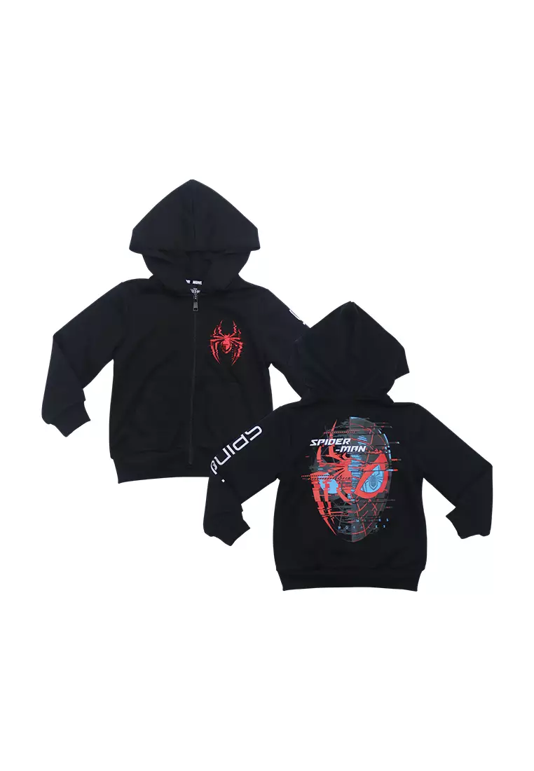 Boys Licensed Graphic Hooded Jacket "Spidey Glitch"