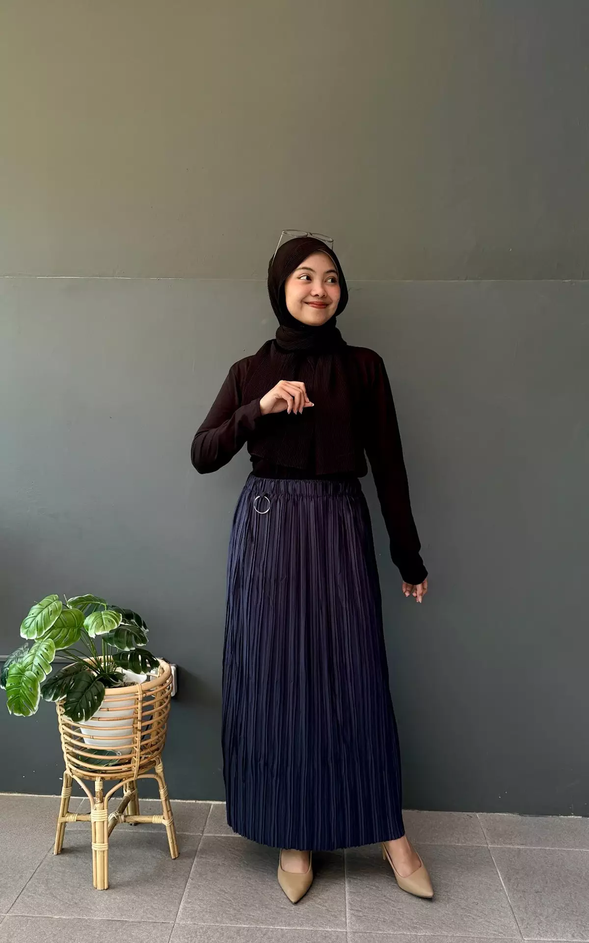 Bella Pleats Skirt - Rok Span Plisket