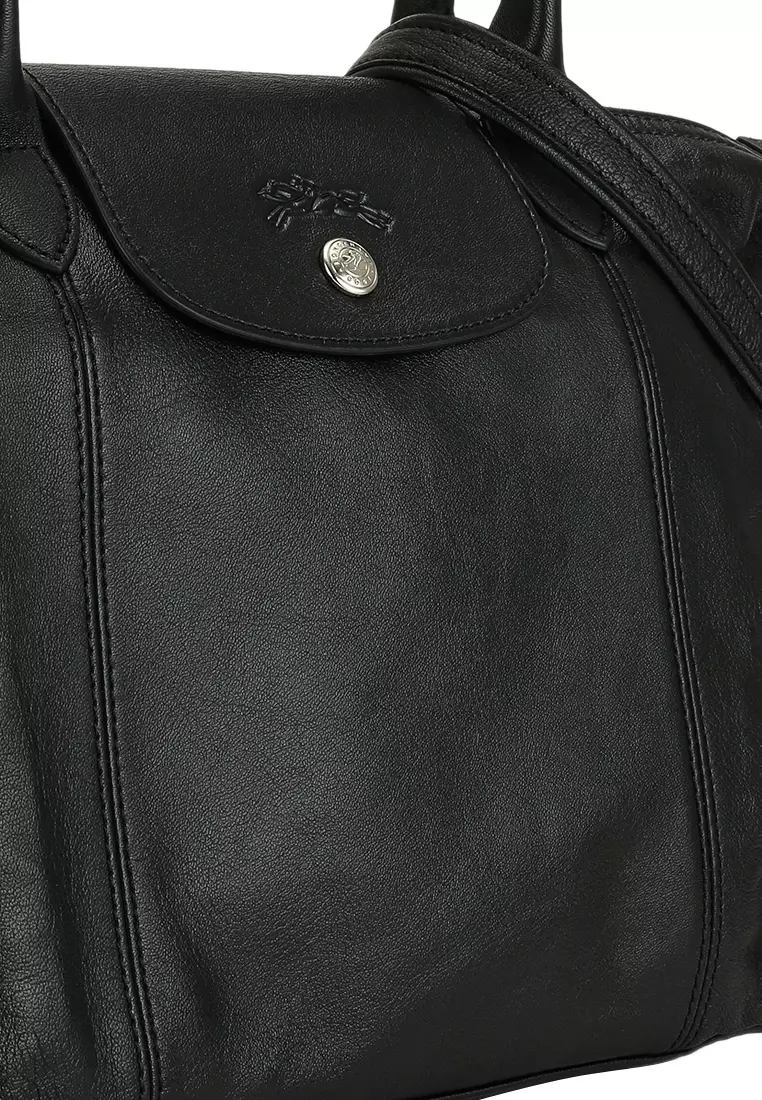 Le pliage cuir shop top handle bag m