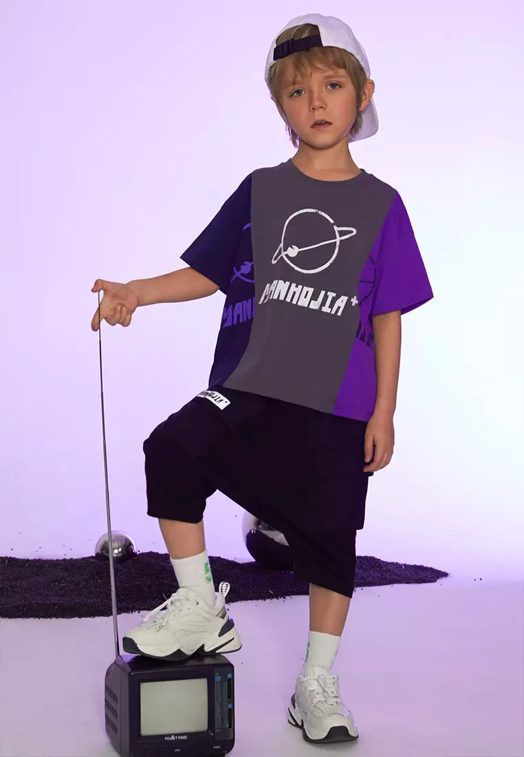 Drop Crotch Bermudas Wiith Side Pockets