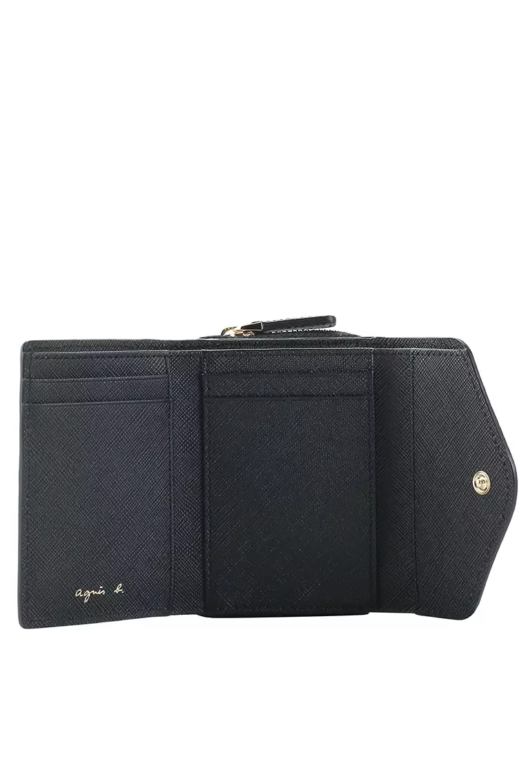 Logo Detail Leather Wallet