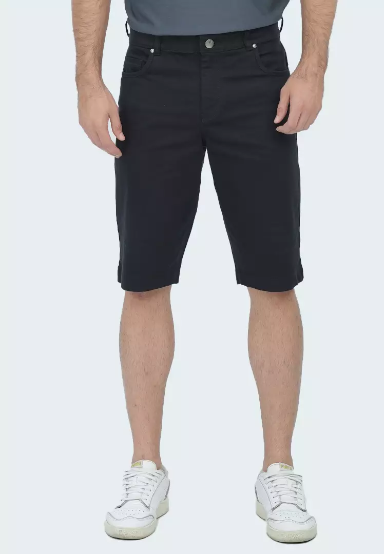 LGS - Celana Pendek Pria - Chinos Pants - Motif Polos - Hitam - CSS.573.S079.001.C