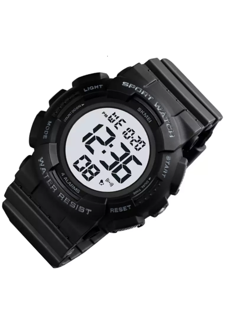 Jam Tangan Digital Pria Waterproof Many Function Strap Tali Material TPU DV60 ORIGINAL