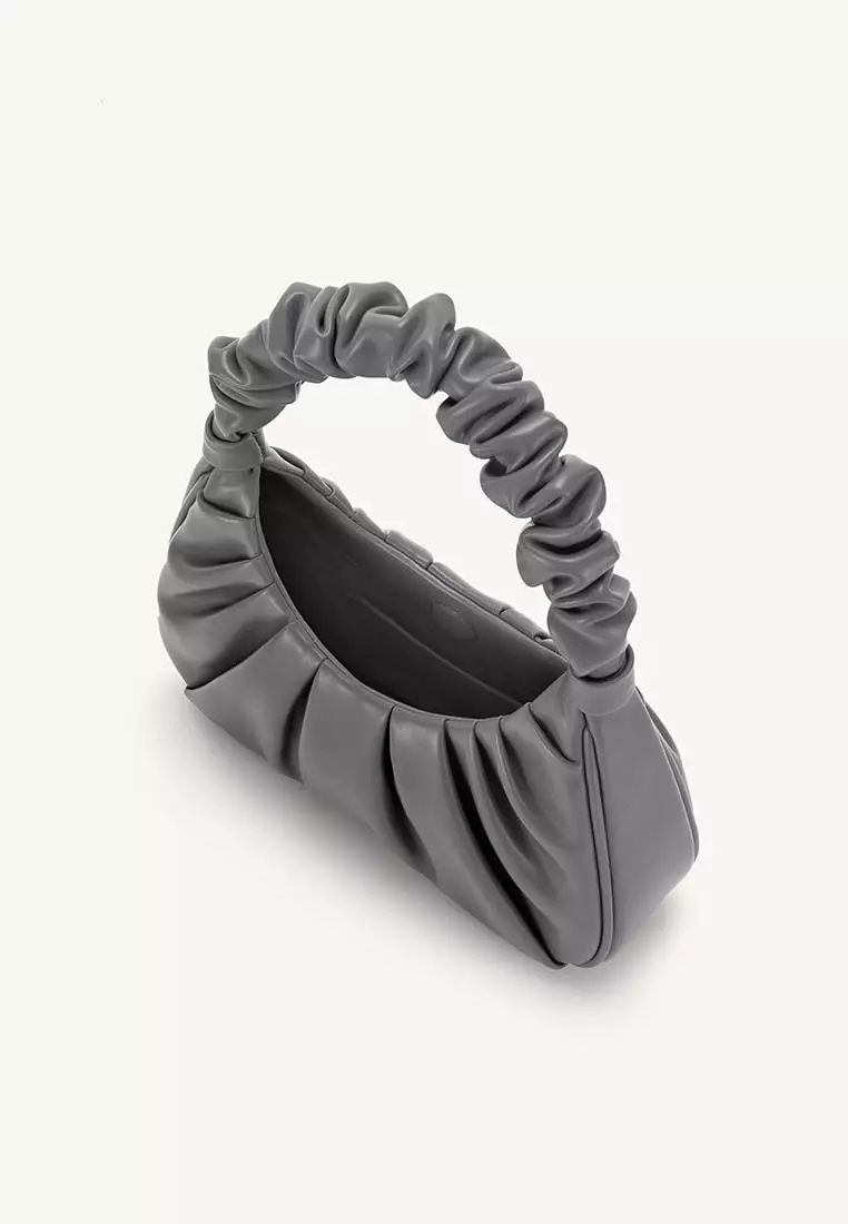 JW Pei Gabbi Ruched Hobo Handbag - Gray