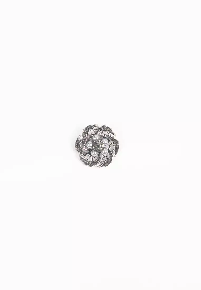 Houseofcuff lapel pin brooch bros untuk jas TUSUK SILVER A29