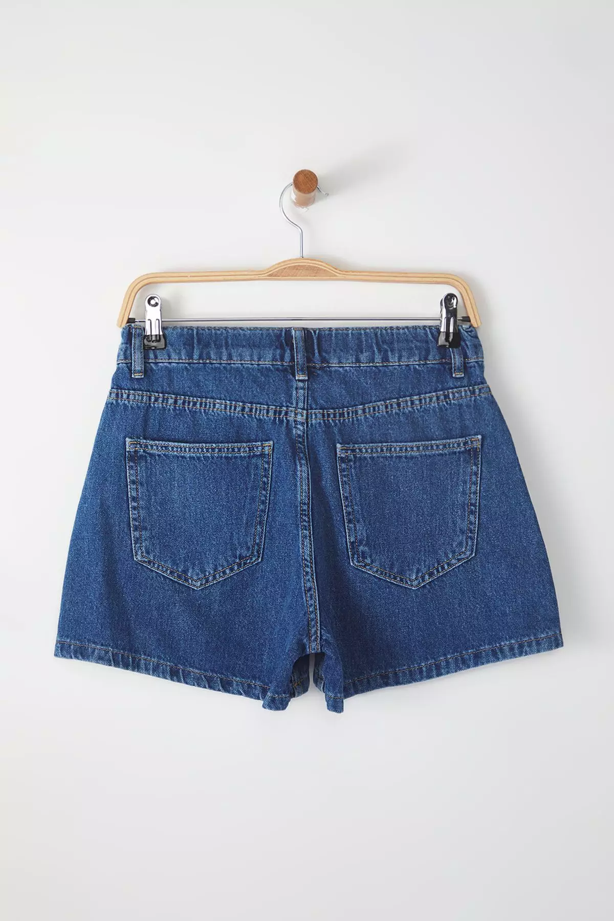 Plain High Waist Shorts