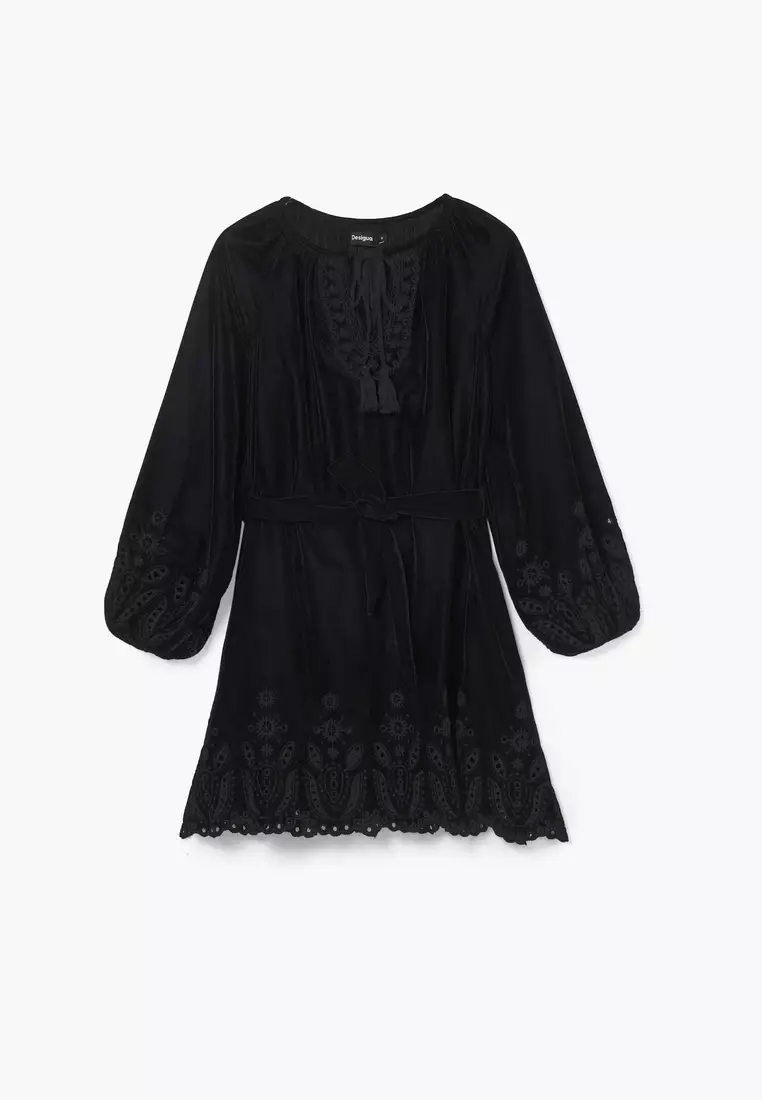 Desigual Woman Embroidered mini dress.