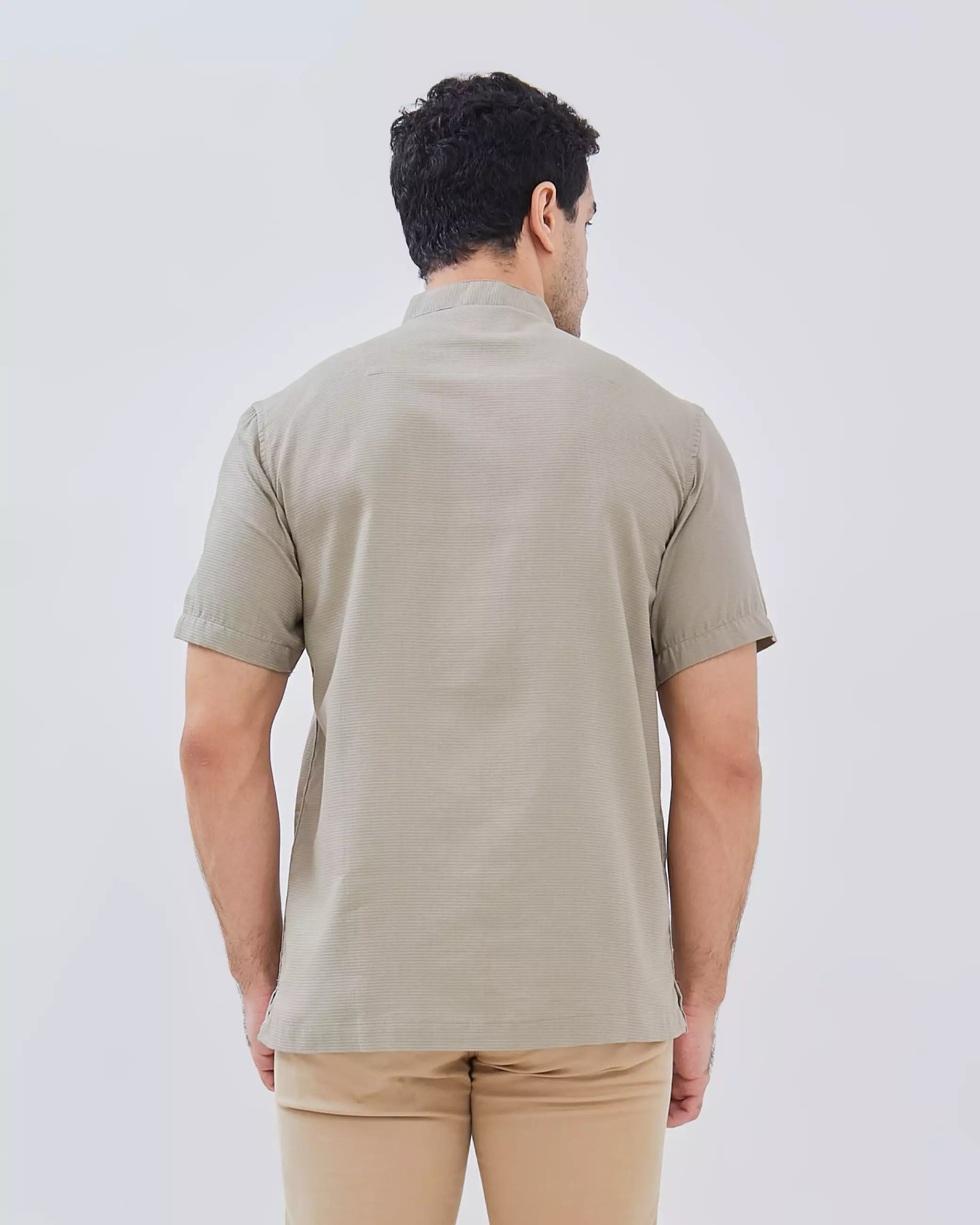 AMK Kemeja Koko Pria Lengan Pendek KK Kurnia S/s Light Green