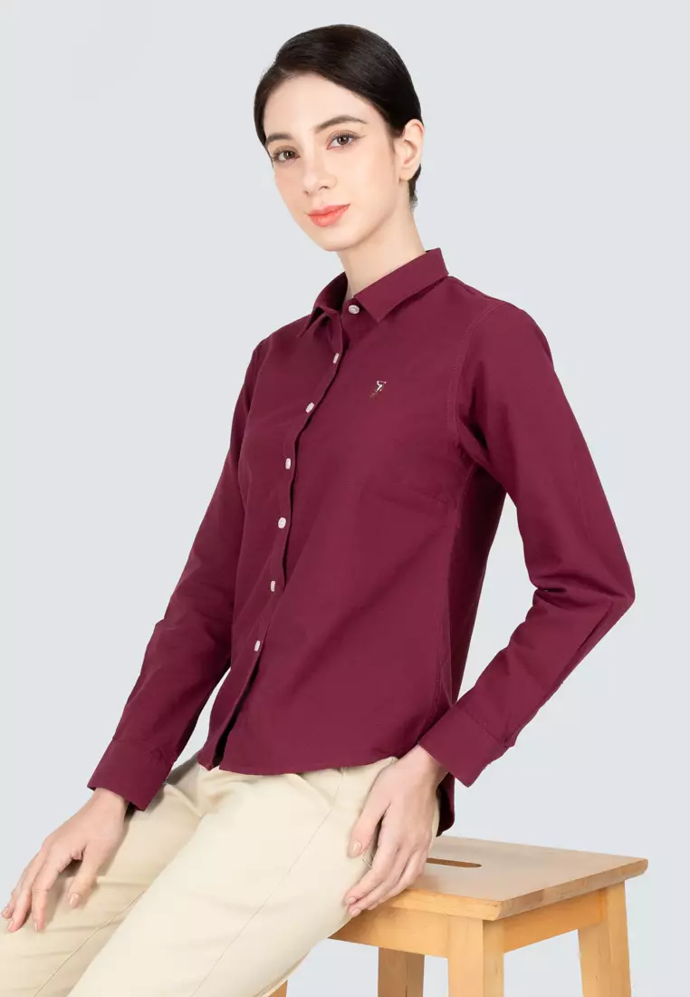 Polo Haus - Women’s Oxford Long Sleeve Shirt WBWLS001