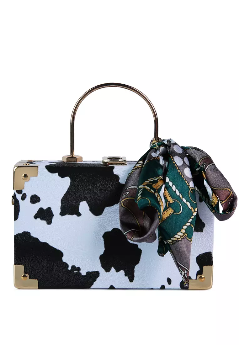 Dolce and gabbana discount cow print purse