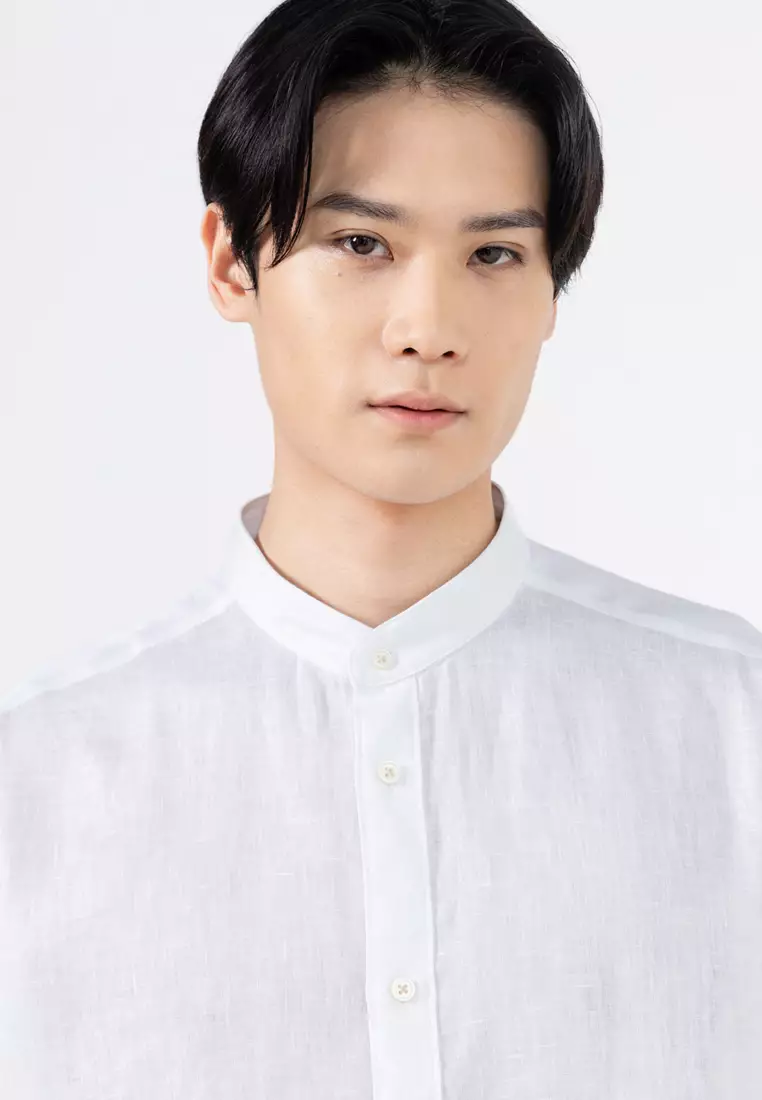 Regular-Fit 100% Linen Shirt