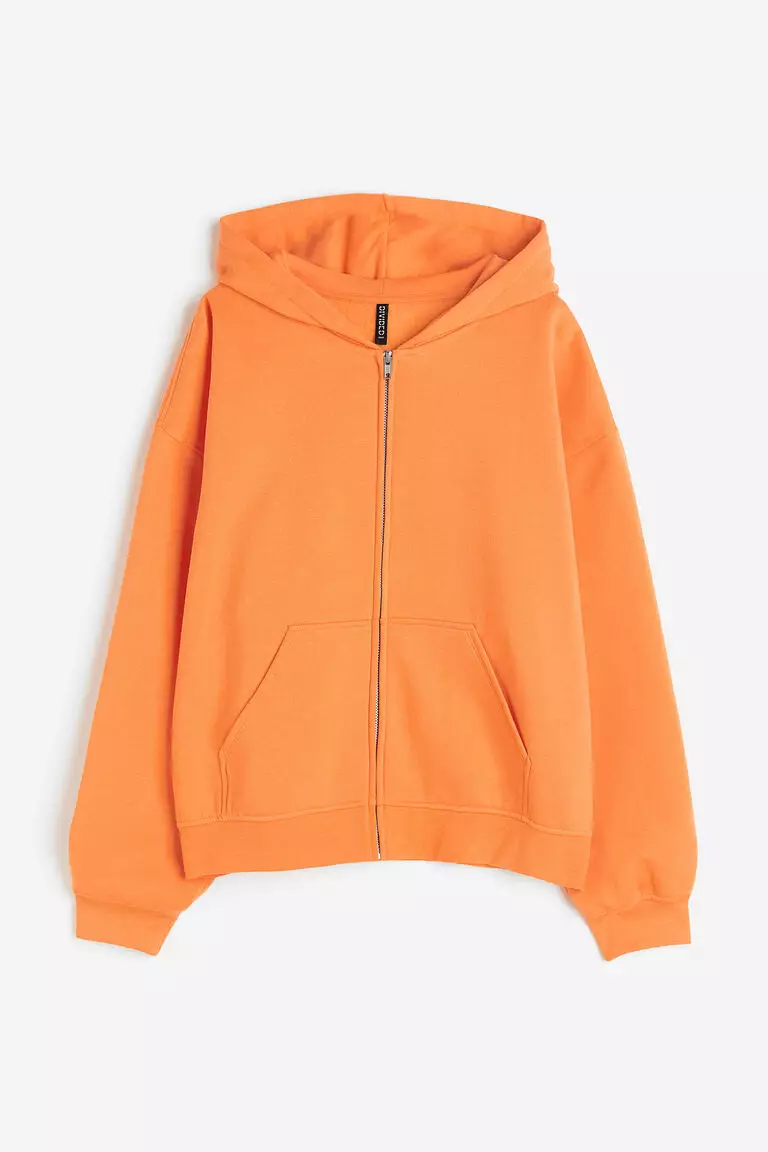 Jual H&M Oversized zipthrough hoodie Original 2023 ZALORA Indonesia