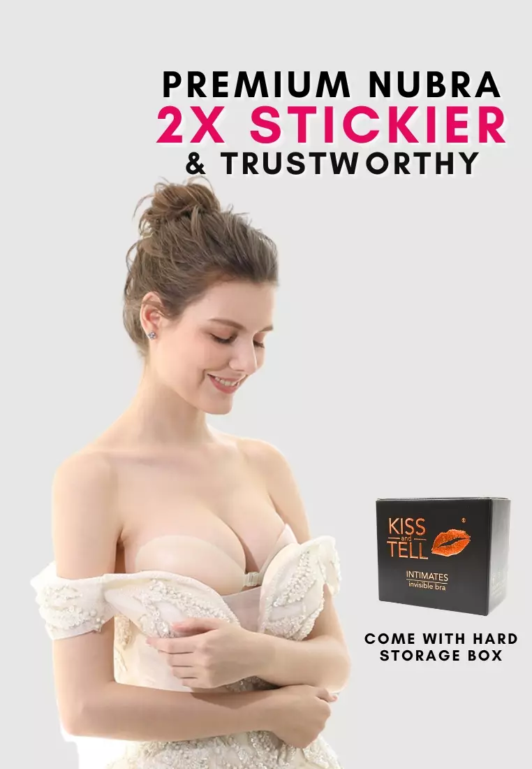 Silicone 3CM Thickness Push Up Nubra in Nude Seamless Invisible Reusable Adhesive Stick on Wedding Bra 隐形聚拢胸胸貼