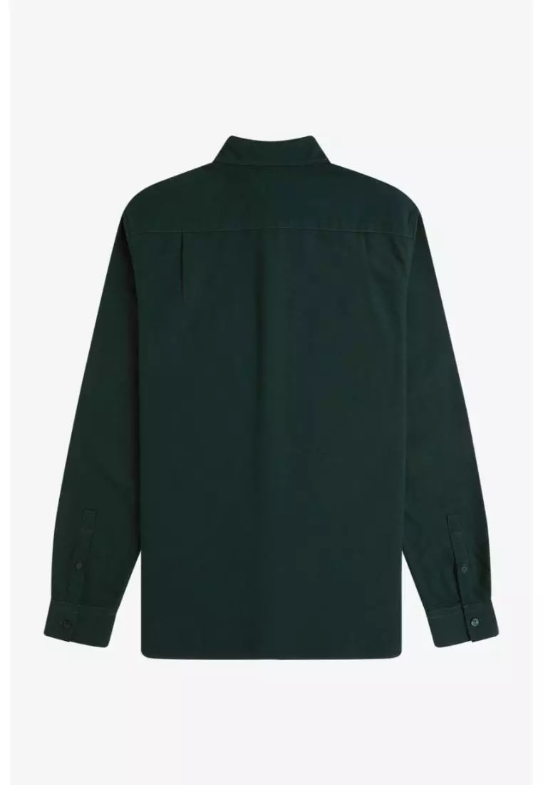Fred Perry M5516 Long-Sleeve Oxford Shirt (Grassroots)