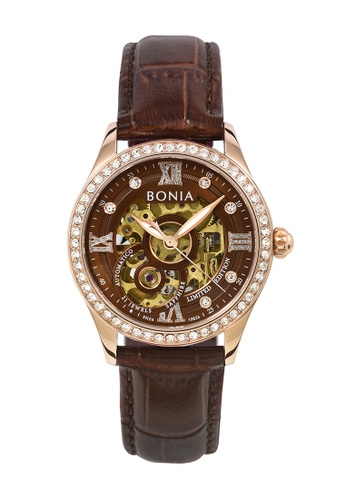 Bonia Watches brown Bonia Contemporary Women Watch & Jewellery Set Limited Edition BNB10633-2543LE (Free Gift) 804BCACCBD17EAGS_1