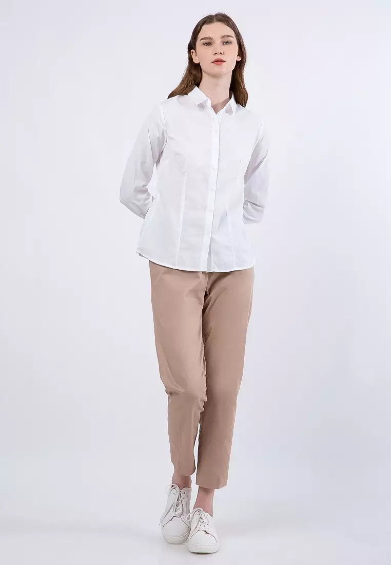 Basic Slim Fit Long Sleeve Shirt