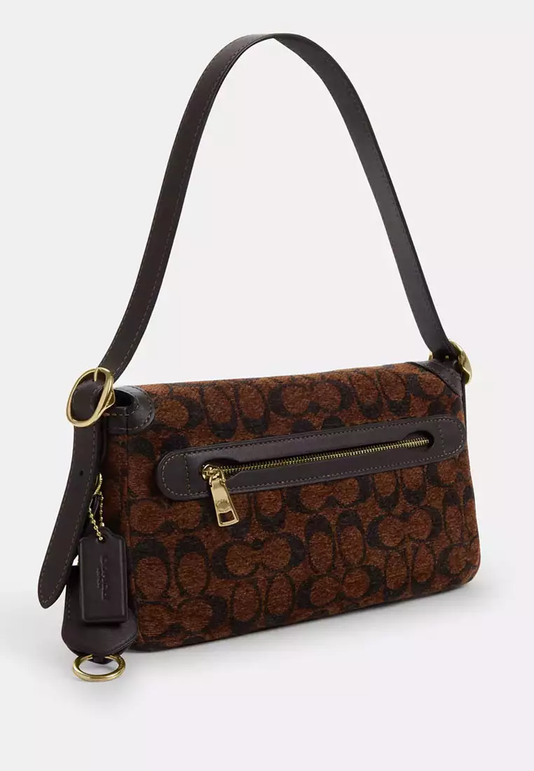Etta Small Flap Shoulder Bag In Signature Chenille