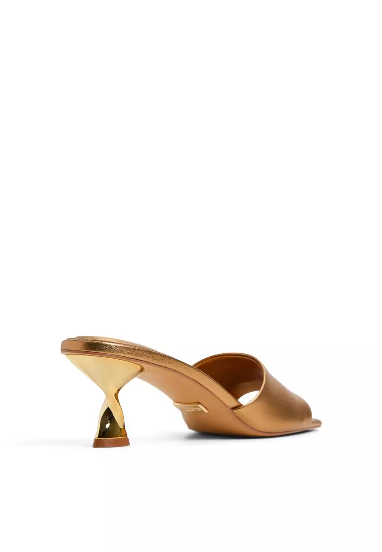 Goldenshine Twisted Kitten Mules