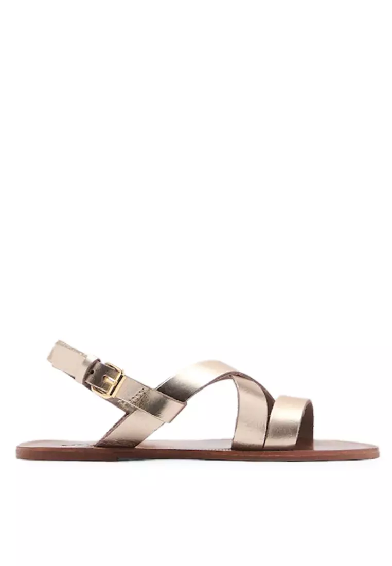 Discount on MANGO KIDS  shoes - SKU: Metallic Straps Sandals