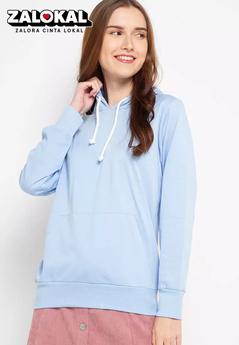 Basic Sweater Lengan Panjang Hoody Hoodie
