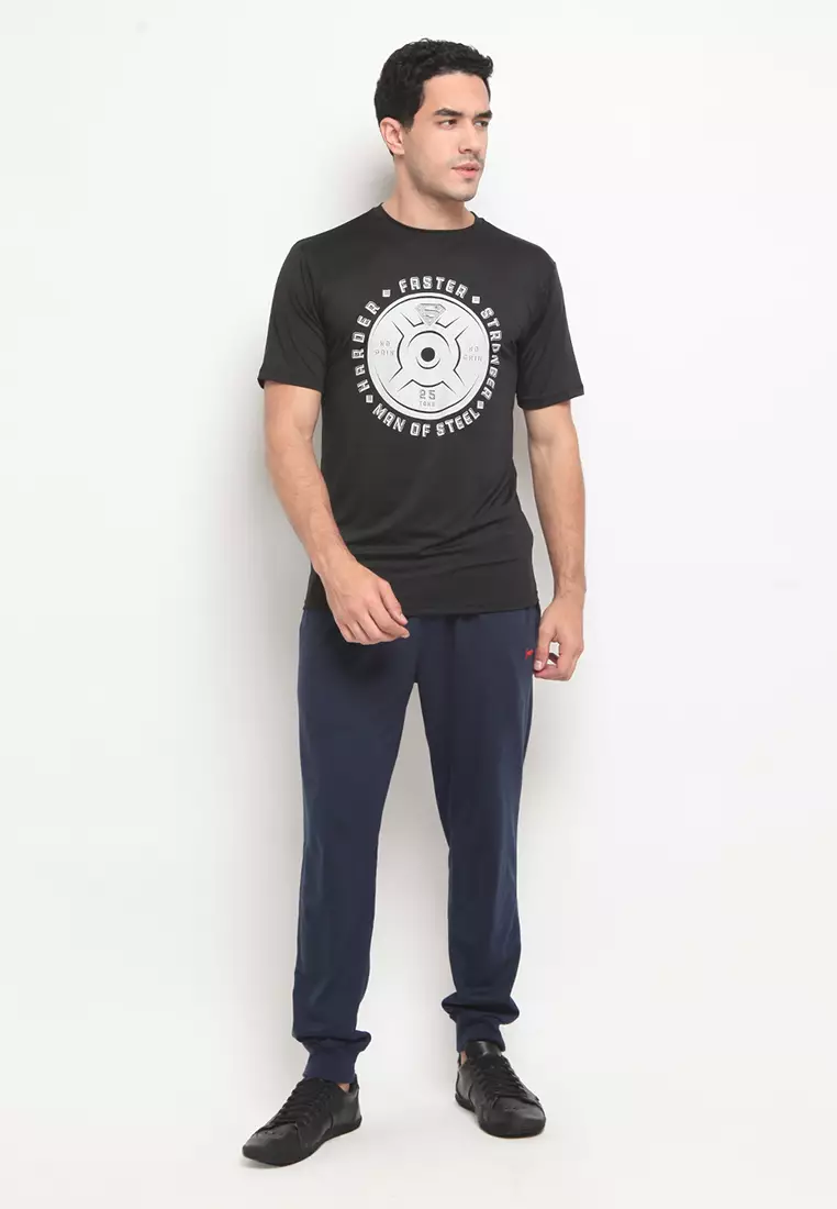 Sports Tees Superman Plate Black