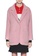 b+ab pink Wool oversized blazer B86E6AAA132E65GS_2
