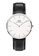 Daniel Wellington black and silver Classic Sheffield 40mm Watch White dial Leather strap Sliver Men's watch Male watch Watch for men DW 2401CAC9DA058FGS_1