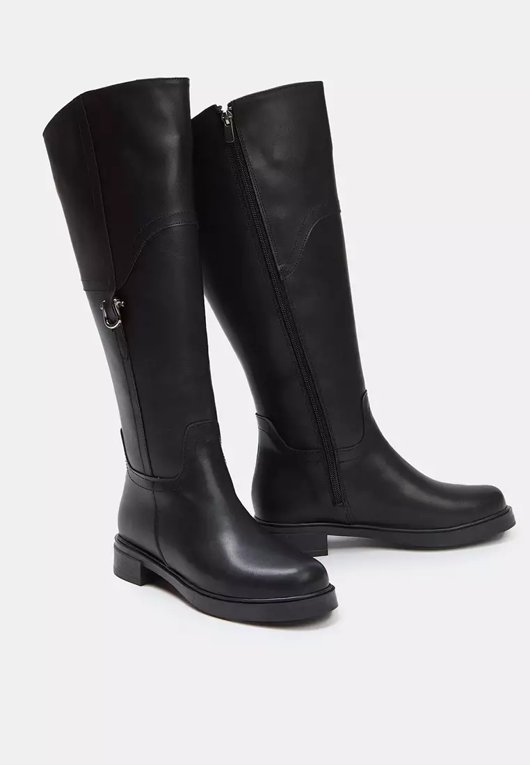 Buckled Riding Boots