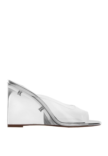 Mango Transparent Vinyl Wedge Sandals | ZALORA Philippines