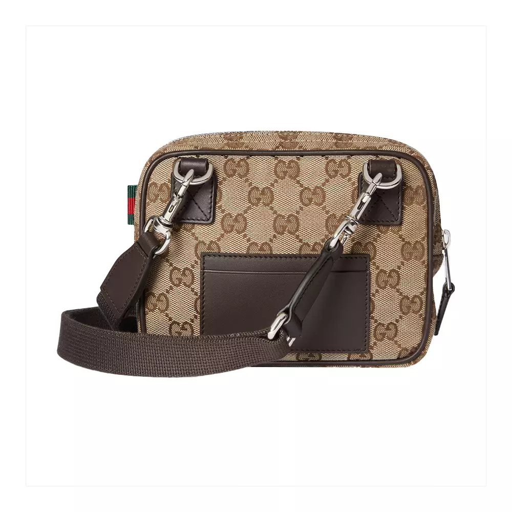 [4.4PRIL KEJUTAN HARGA] GG Canvas Mini Crossbody Bag Beige Brown