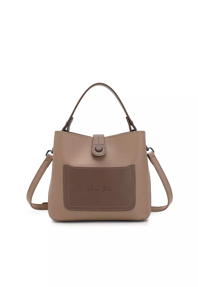 Women's Top Handle Bag / Sling Bag / Crossbody Bag - Khaki