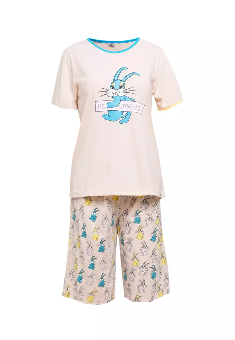Pyjama Pijama Short Sleeve Short Pants Sleepwear