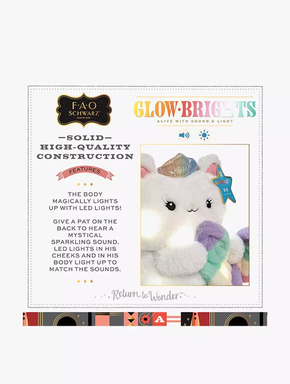 FAO Schwarz Plush LED with Sound Meowmaid 12.5inch - FSZ1101012270