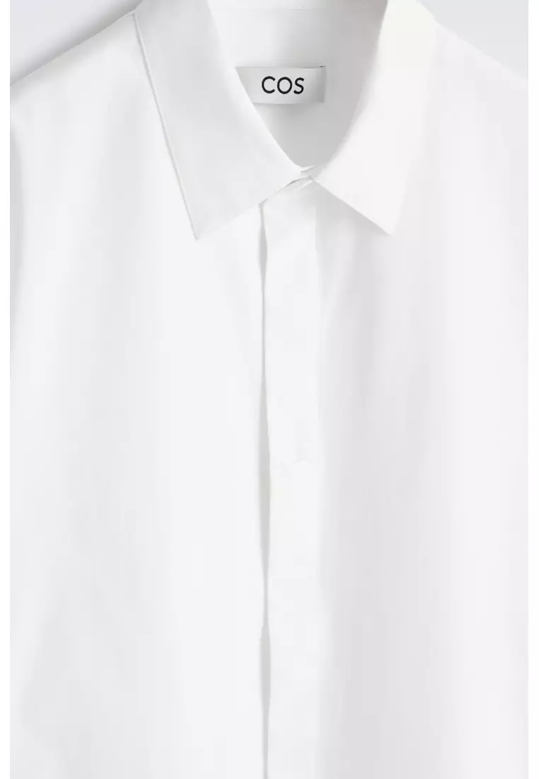 TAILORED SHORT-SLEEVED COTTON SHIRT