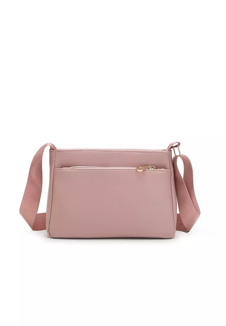 Women's Sling Bag / Crossbody Bag (Tas Selempang Wanita) - Merah Jambu